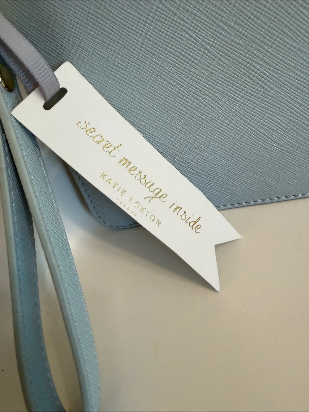 Katie Loxton Sparkle Everyday Light Blue Wristlet Clutch